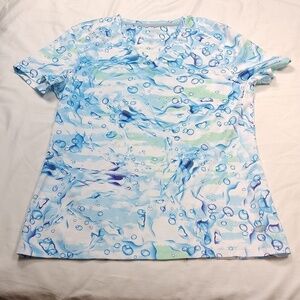 Reel Legends Freeline women's v neck top size medium